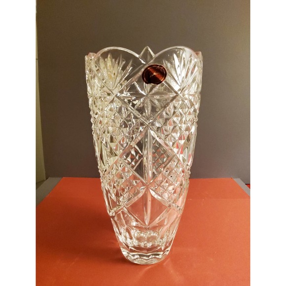 Gorham Covington 9½" flared crystal vase - Picture 2 of 4